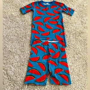 Hanna Andersson Watermelon Pajamas size 140 (10)